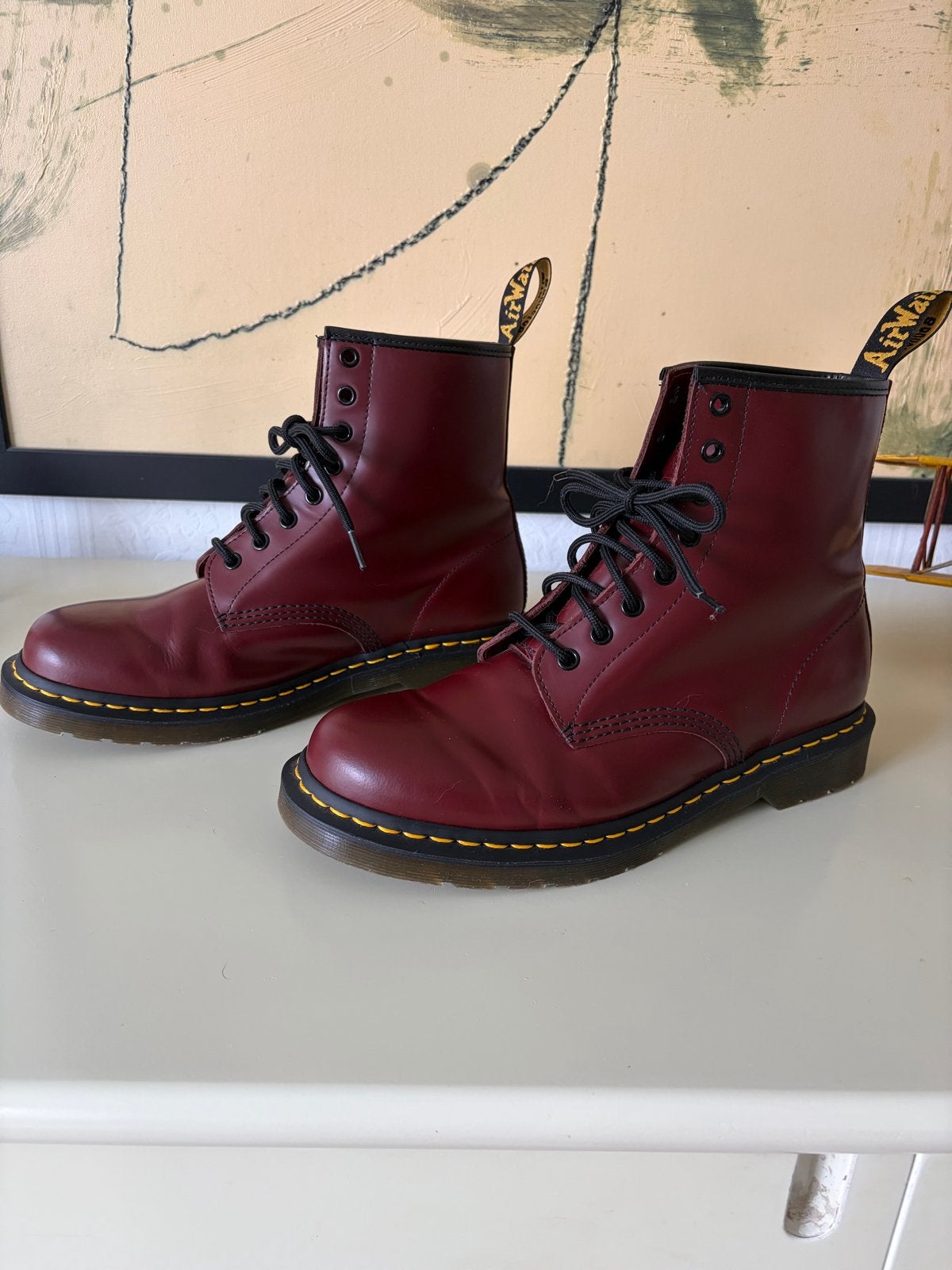 Dr. Martens 1460 Cherry Red Smooth Schoenen - Maat 44, Ophalen of Verzenden, Zo goed als nieuw