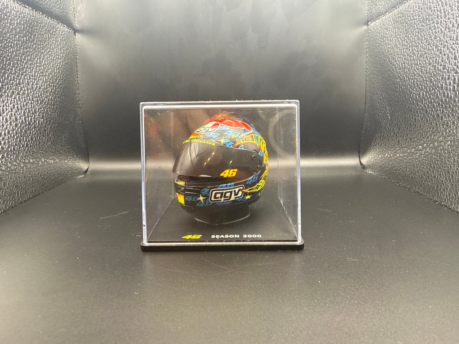 Valentino Rossi helm schaal 1:5 - AGV Season 2000, Ophalen of Verzenden, Zo goed als nieuw
