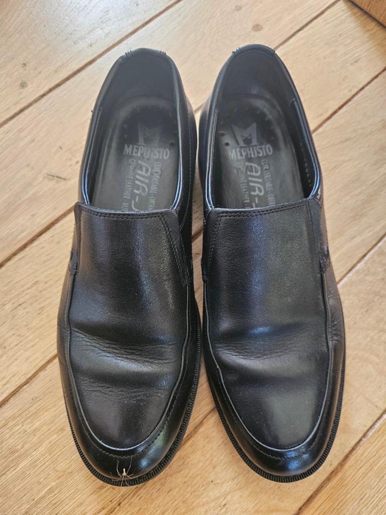 Mephisto Air-Jet Heren Loafers Zwart Maat 41.5, Kleding | Heren, Schoenen, Loafers, Zwart, Ophalen of Verzenden, Zo goed als nieuw