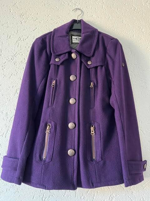 Excessive winterjas 70% wol, zgan, Verzenden, Paars, Excessive, Zo goed als nieuw