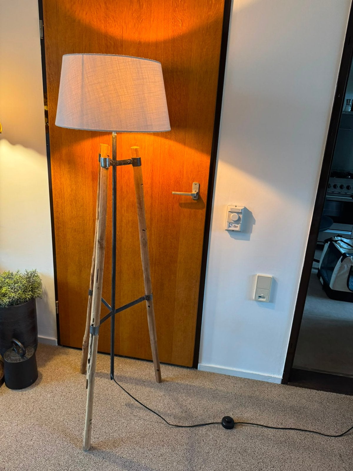 Mooie lamp, gaat weg ivm verandering van interieur, Ophalen, Landelijke lamp, E27 (groot), Zo goed als nieuw