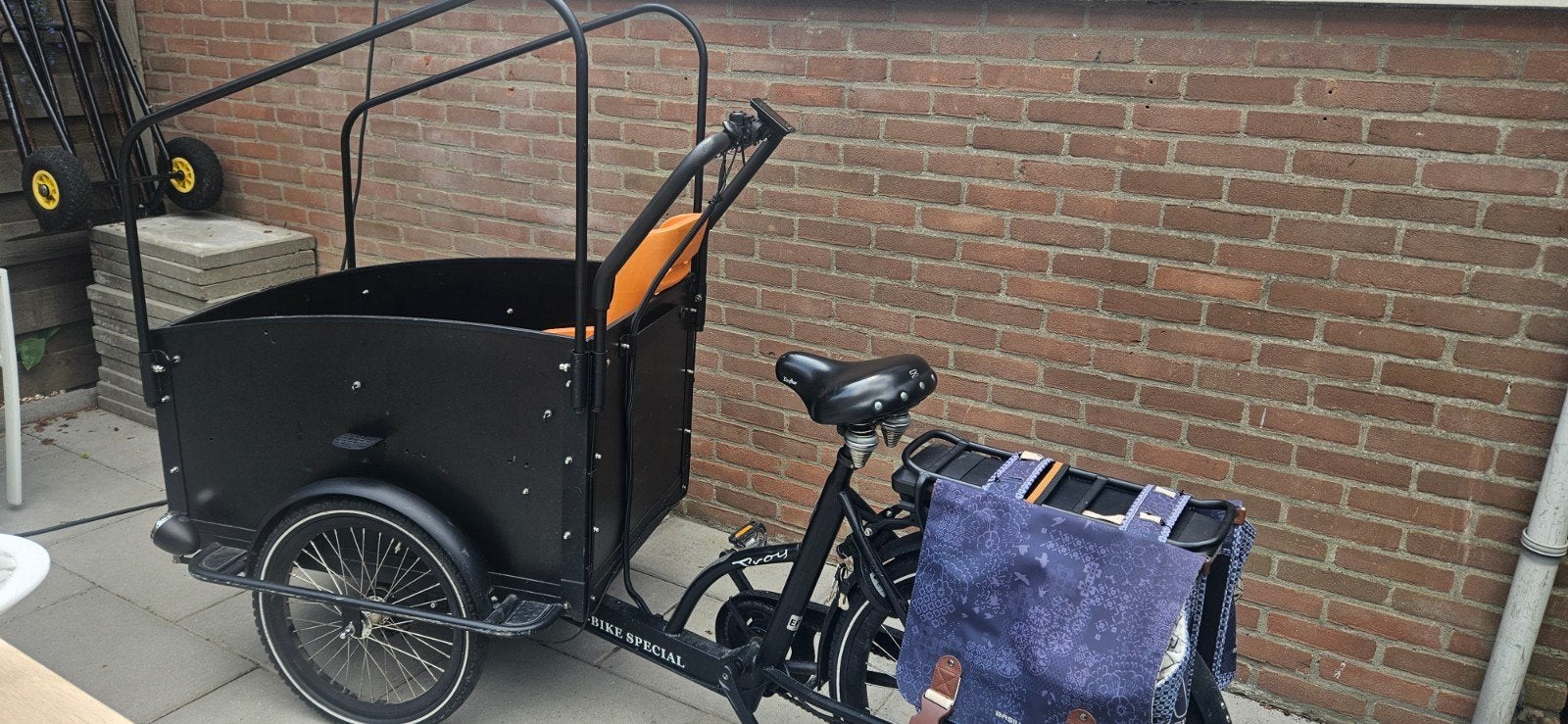 Troy Bakfiets 3 Wieler - Elektrisch, voor 2 of 4 kinderen, 4 kinderen of meer, Gebruikt, Elektrisch, Ophalen