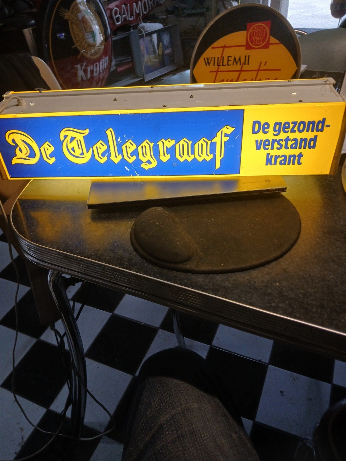 de telegraaf lichtbakje bubel zijdig, Ophalen of Verzenden, Zo goed als nieuw