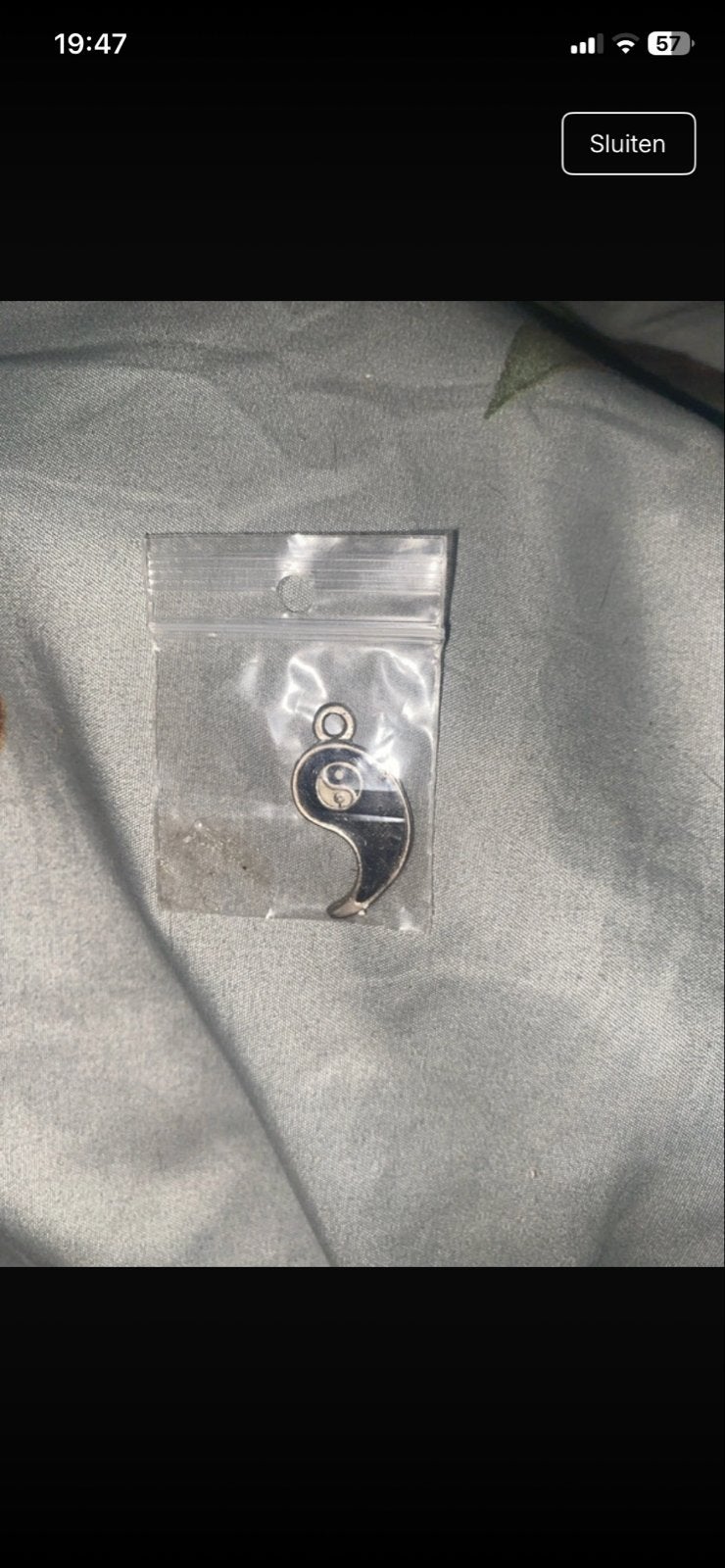 Yin Yang hanger, Sieraden, Tassen en Uiterlijk, Kettinghangers, Overige materialen, Nieuw, Ophalen of Verzenden, Kruis of Symbool