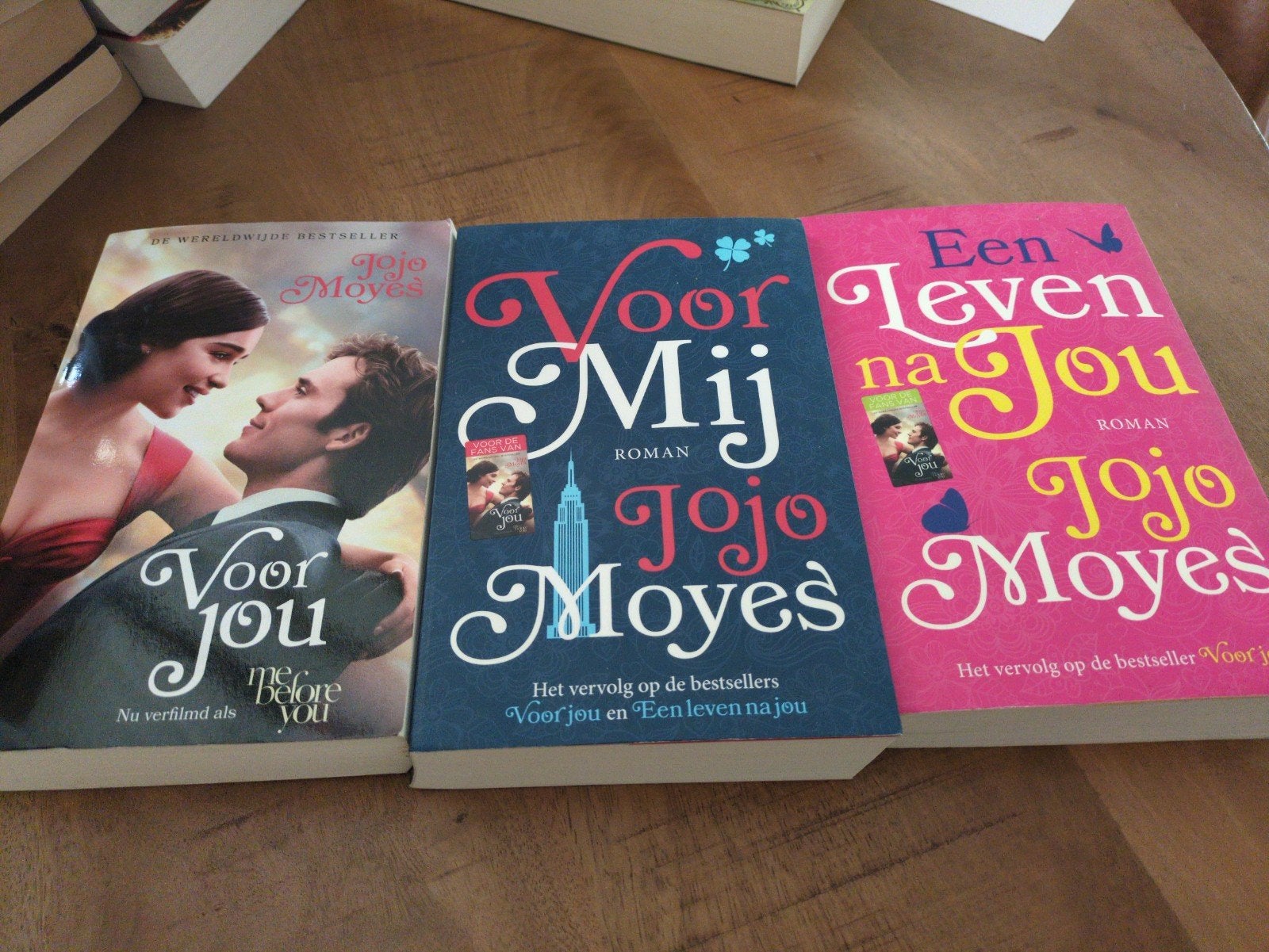 Jojo Moyes boeken: Voor Jou, Een Leven Na Jou, Voor Mij, Ophalen of Verzenden, Gelezen, Jojo Moyes, Nederland