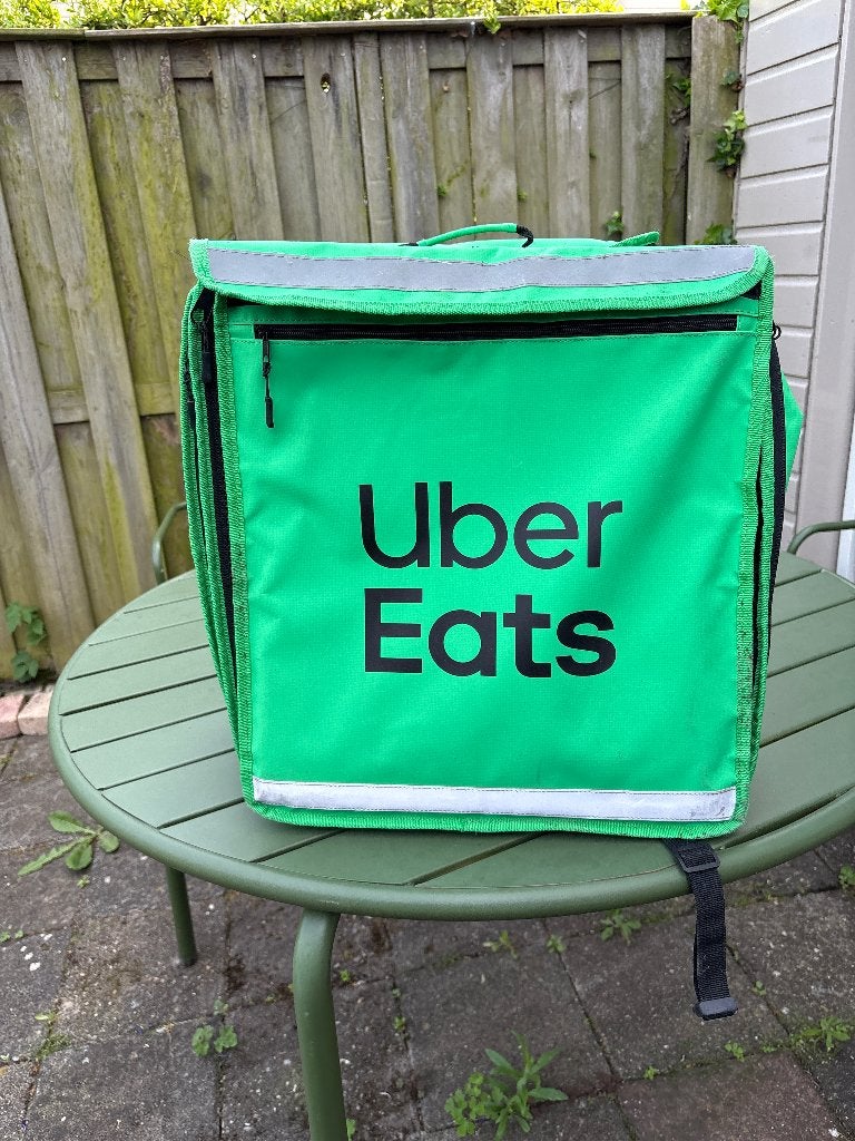 Uber Eats Tas, 25 tot 40 cm, Zo goed als nieuw, Waterdicht, 60 cm of meer