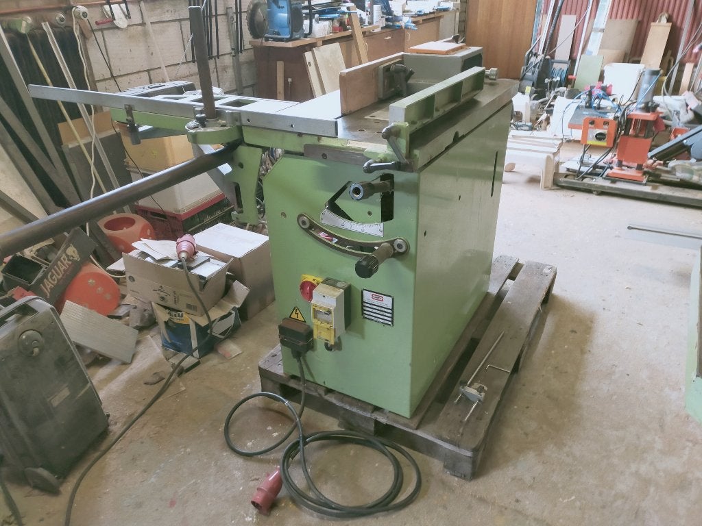 zaag/freescombinatiemachine op 380 volt, Doe-het-zelf en Verbouw, Gereedschap | Zaagmachines, Ophalen, Gebruikt, 70 mm of meer