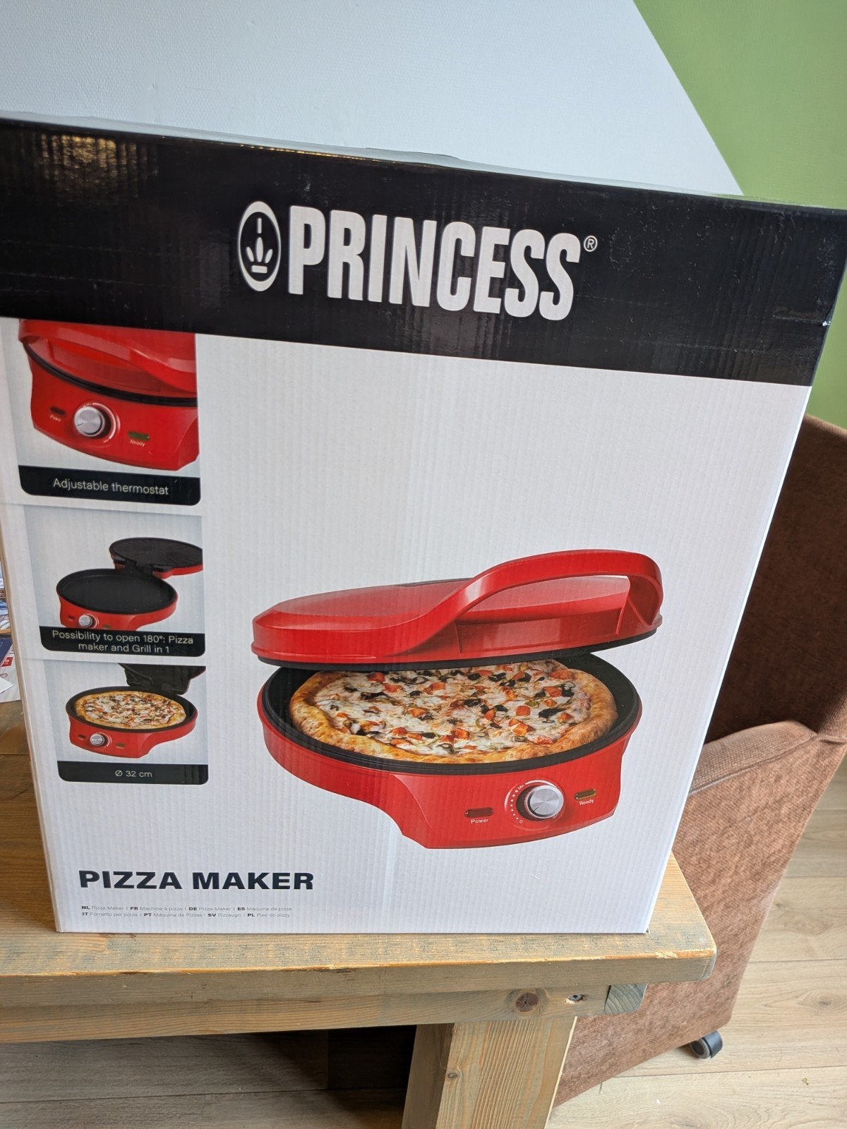 Princess Pizzamaker en Grill 2-in-1 - Nieuw in doos, Ophalen, Nieuw, Princess