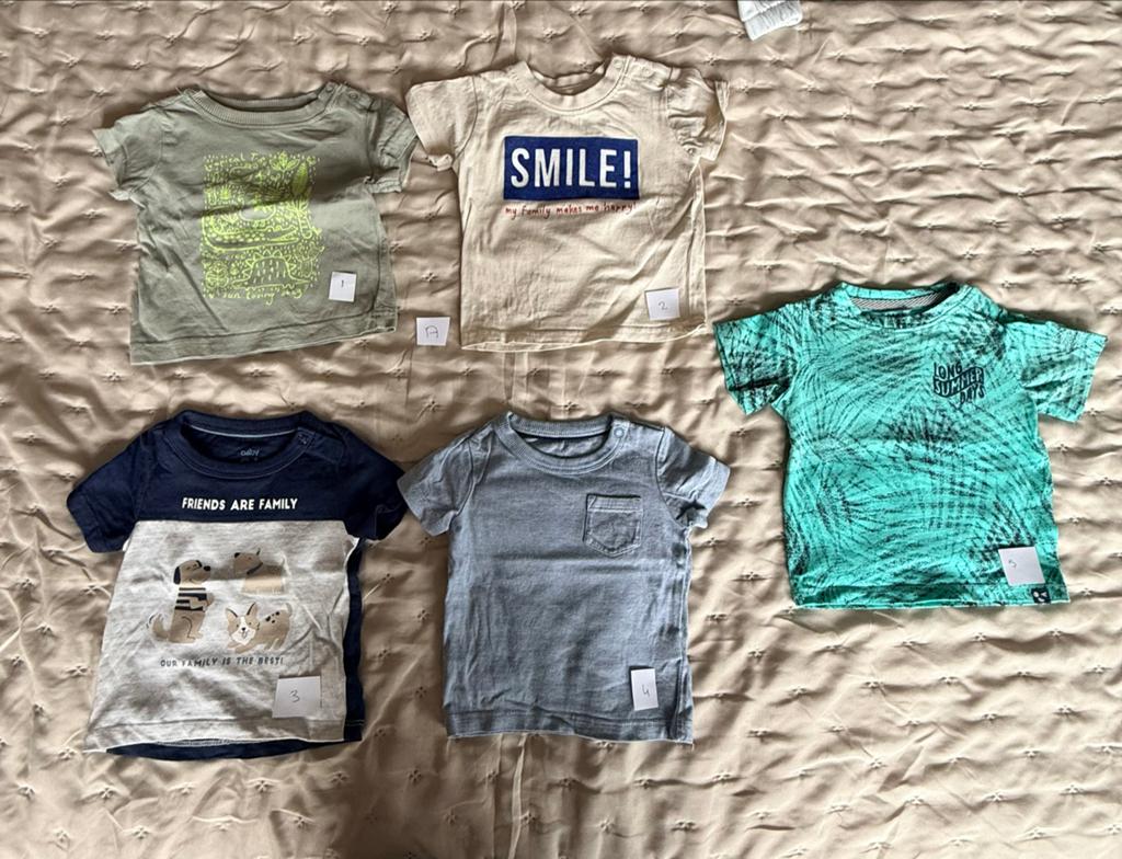 Diverse babykleding maat 68 - T-shirts, rompers, pakjes, Ophalen of Verzenden, Zo goed als nieuw, Jongetje of Meisje