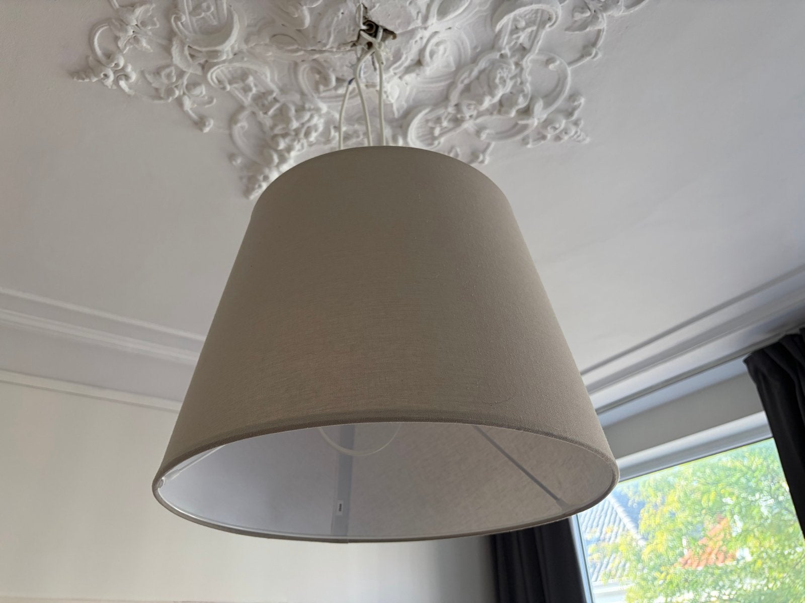 Gloednieuwe IKEA lamp - Stijlvolle hanglamp, Ophalen, Nieuw, Textiel, E27 (groot)
