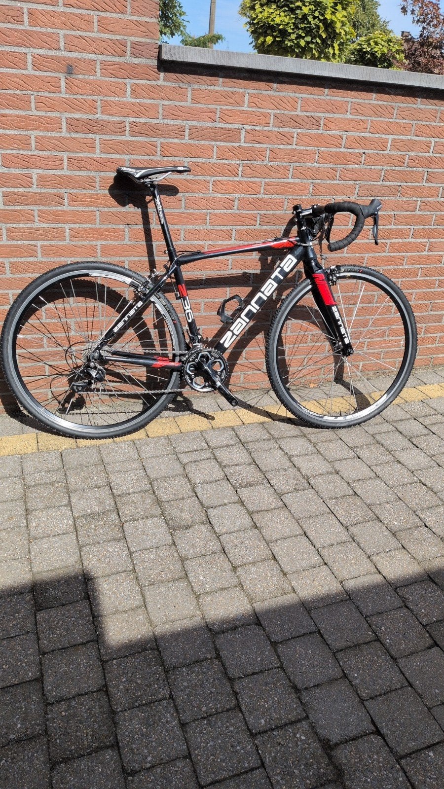 Zannata racefiets met Shimano 105, Fietsen en Brommers, 28 inch, Gebruikt, Aluminium, Minder dan 49 cm