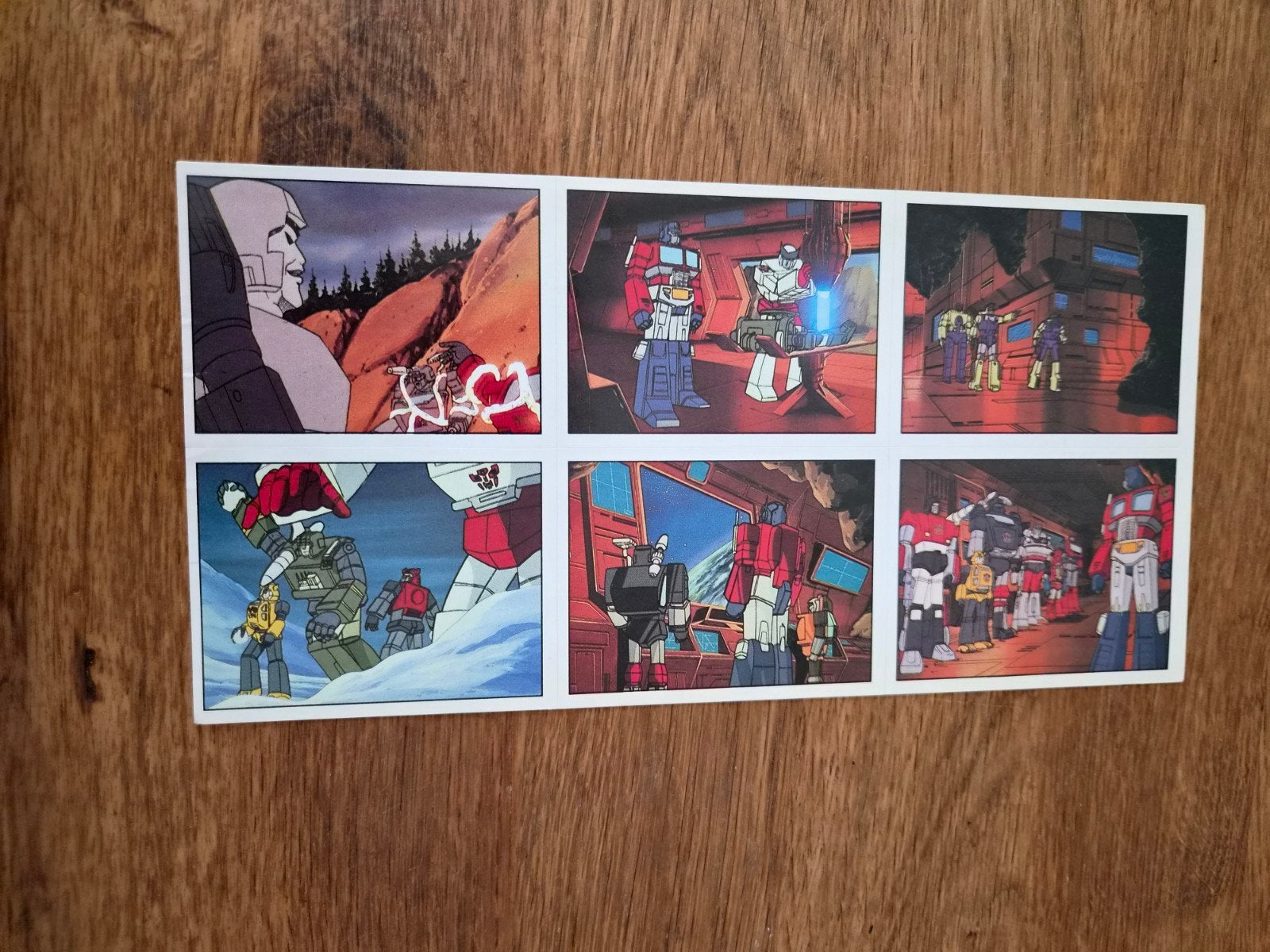 Vintage Panini Transformers Promotie Stickervel (1986) – G1, Verzamelen, Transformers, G1, Ophalen of Verzenden, Zo goed als nieuw