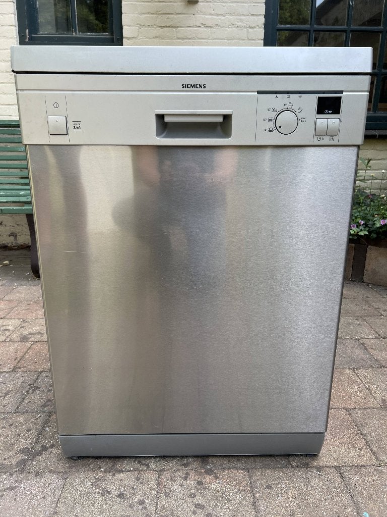 Siemens RVS Vaatwasser - Vrijstaand, Ophalen, Gebruikt, 60 cm of meer, 85 tot 90 cm
