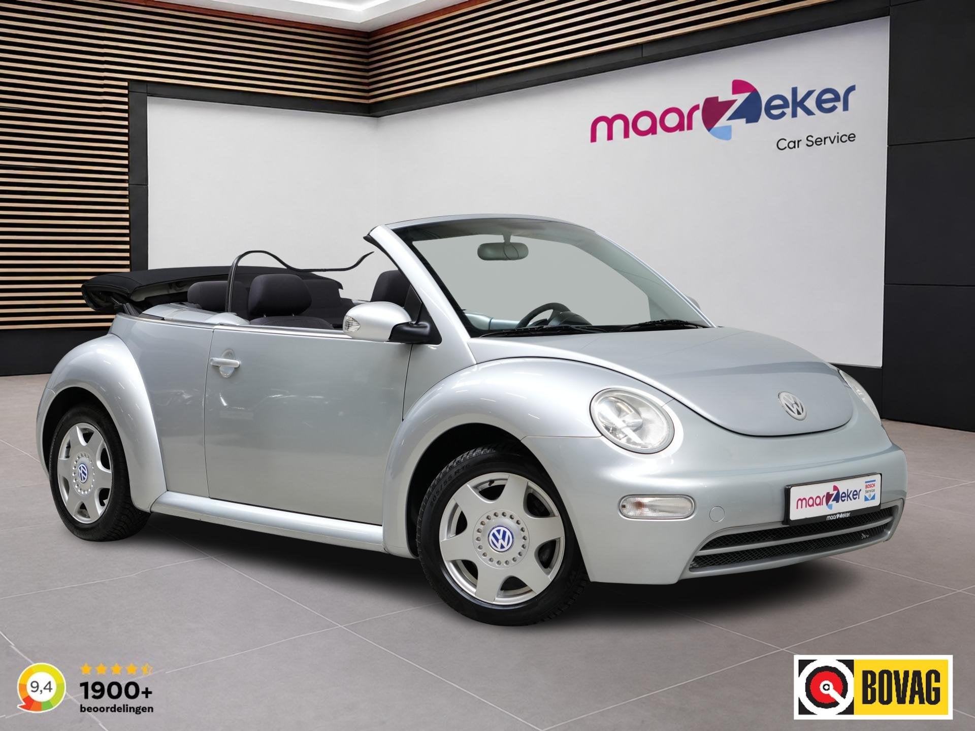 Volkswagen New Beetle Cabriolet 1.6 Highline ✅All Season, Stof, Gebruikt, Beetle (Kever), Cabriolet