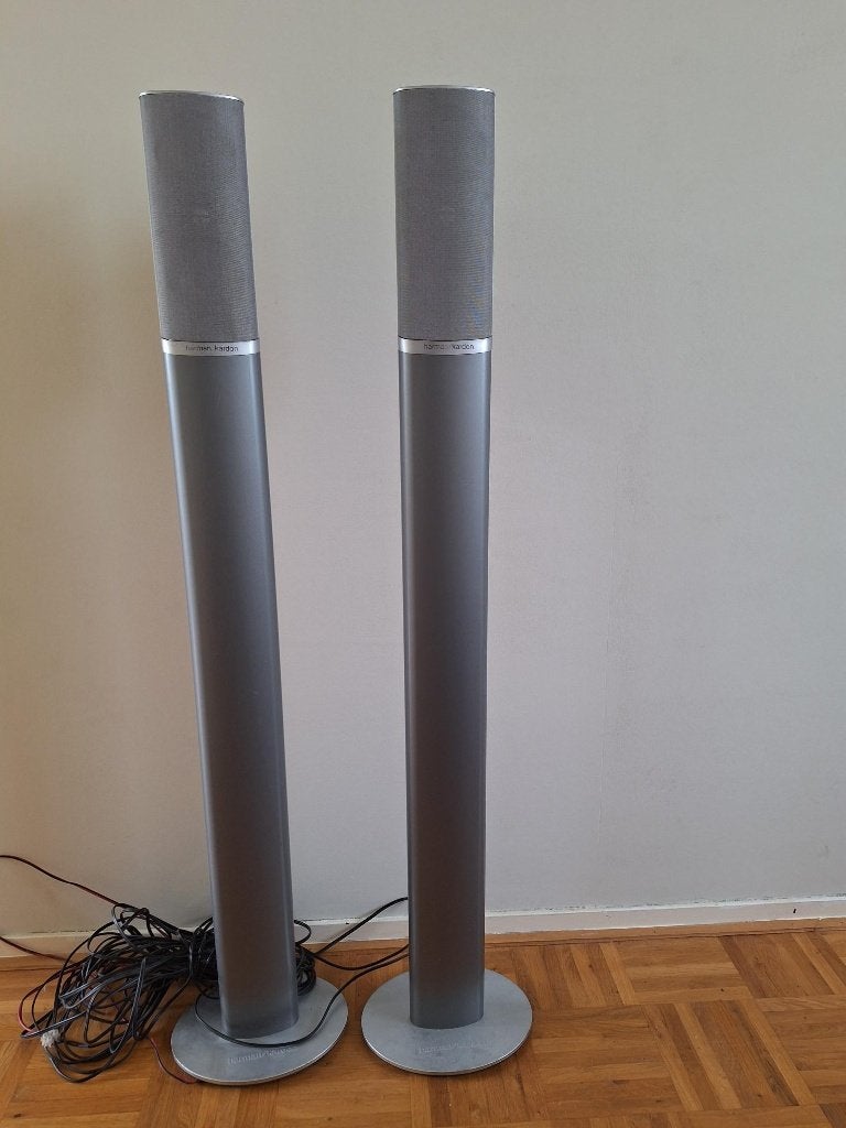 speakerstandaarden van Harman & Kardon, Audio, Tv en Foto, Gebruikt, Overige typen, Ophalen of Verzenden, Minder dan 60 watt