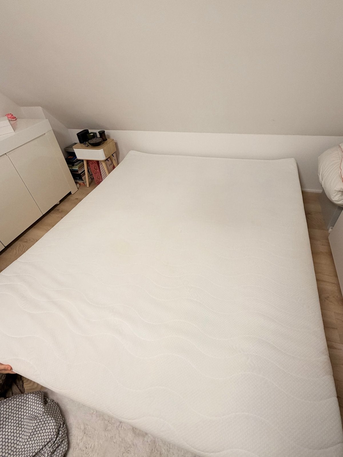 Matras topper 180x220 Aloe Vera, z.g.a.n. met wasbare hoes, Ophalen, Tweepersoons, Zo goed als nieuw, Matras
