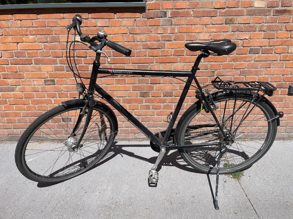 fahrrad manufaktur herenfiets, Gebruikt, Velgrem, Versnellingen, 61 tot 65 cm