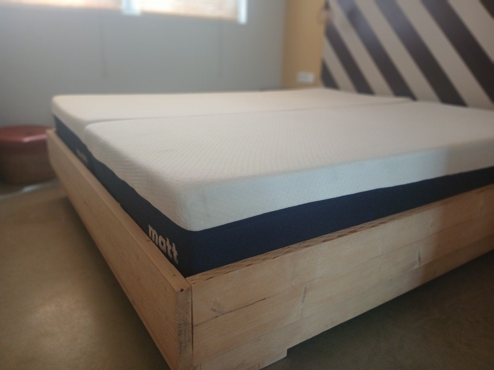Vrijwel nieuwe matrassen matt sleeps 90x210, Ophalen, 90 cm, Eenpersoons, Nieuw
