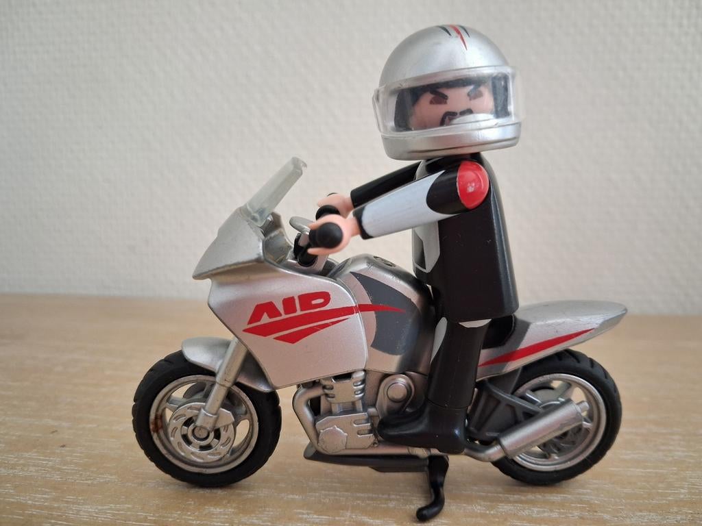 Playmobil stoere motorrijder met bestuurder set 5117, Kinderen en Baby's, Speelgoed | Playmobil, Ophalen of Verzenden, Zo goed als nieuw