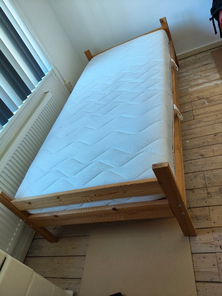 Pocket vering Matras (90x200x18), Ophalen, 90 cm, Eenpersoons, Zo goed als nieuw