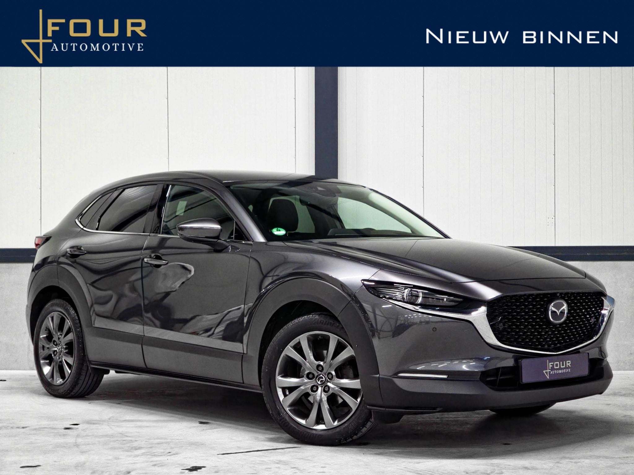 Mazda CX-30 2.0 e-SkyActiv-X M Hybrid Luxury | Trekhaak | BO, Auto's, 1998 cc, Gebruikt, Leder, 600 kg