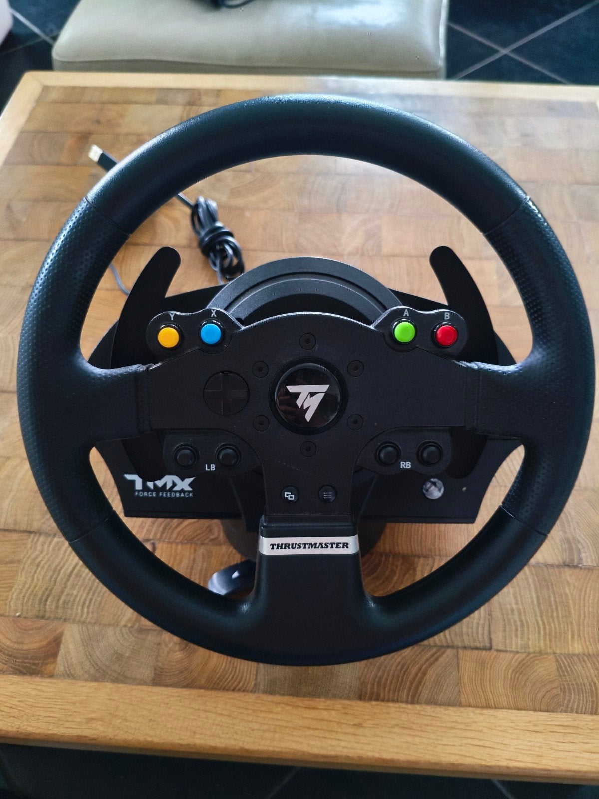 Thrustmaster TMX Force Feedback Pro, complete set. Racestuur, Ophalen, Racestuur, Force feedback, Zo goed als nieuw