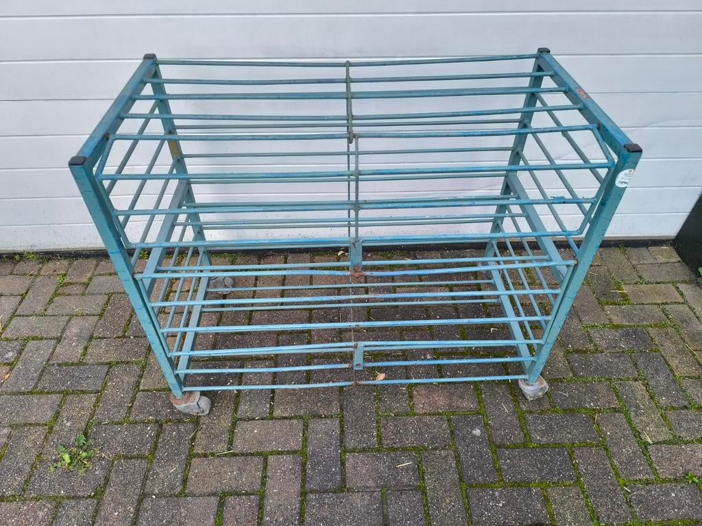 Stevige metalen ballen kar op wielen, Maat XS of kleiner, Ophalen, Gebruikt, Overige typen