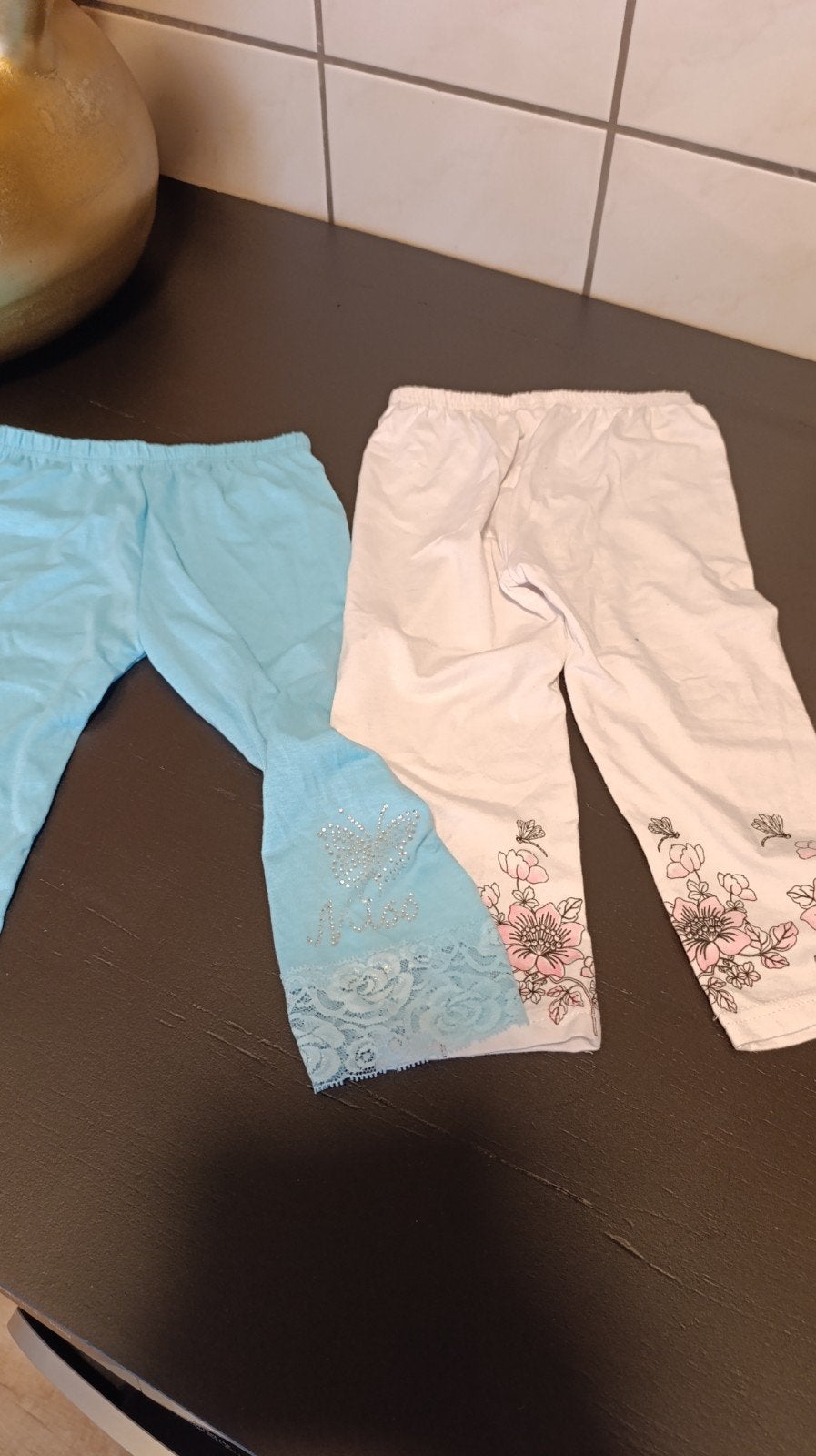 2 Nieuwe 3/4 leggings Maat 8 jaar, Ophalen of Verzenden, Nieuw, Meisje