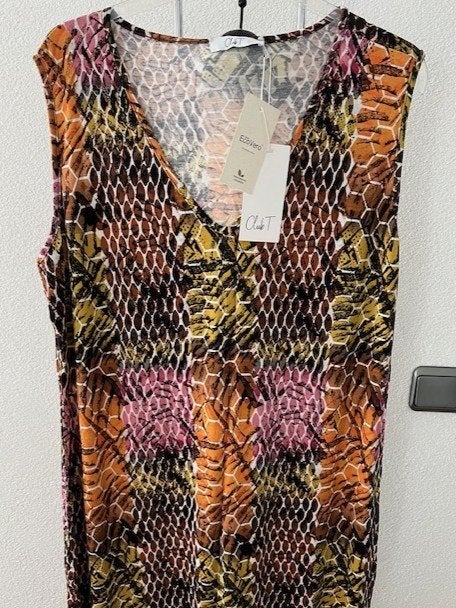 NIEUW Tramontana jurk LISA dress V-neck long XXL 4100 PINK, Verzenden, Tramontana, Maat 42/44 (L), Nieuw
