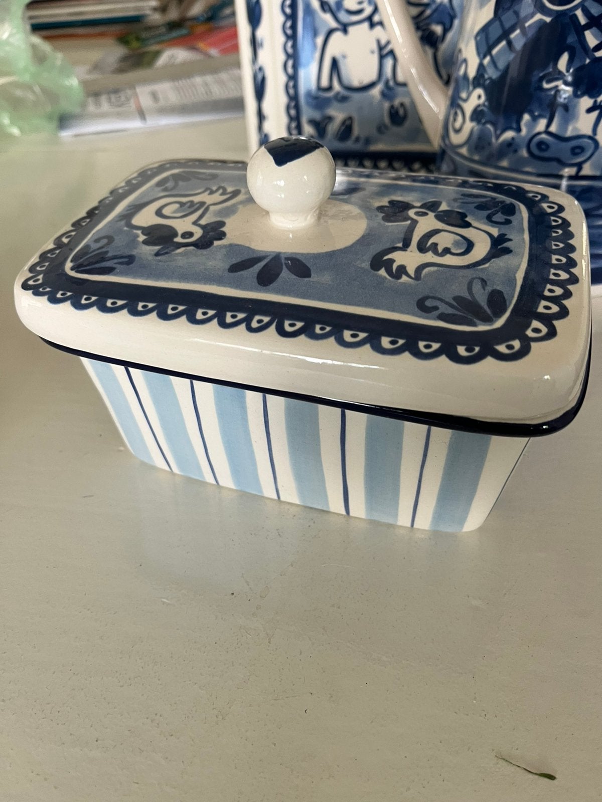 Botervloot en melkkannetje Delfts Blond, Blond Amsterdam, Verzenden, Overige typen, Zo goed als nieuw