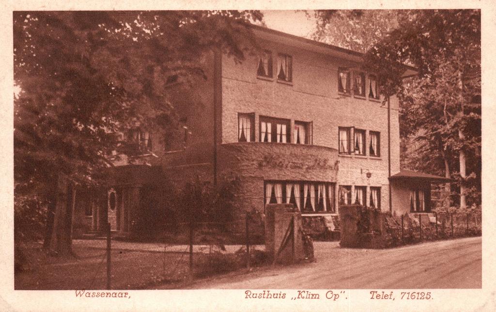 Wassenaar Rusthuis Klim Op  131329, Verzamelen, Ansichtkaarten | Nederland, Ophalen of Verzenden, Voor 1920, Ongelopen, Zuid-Holland