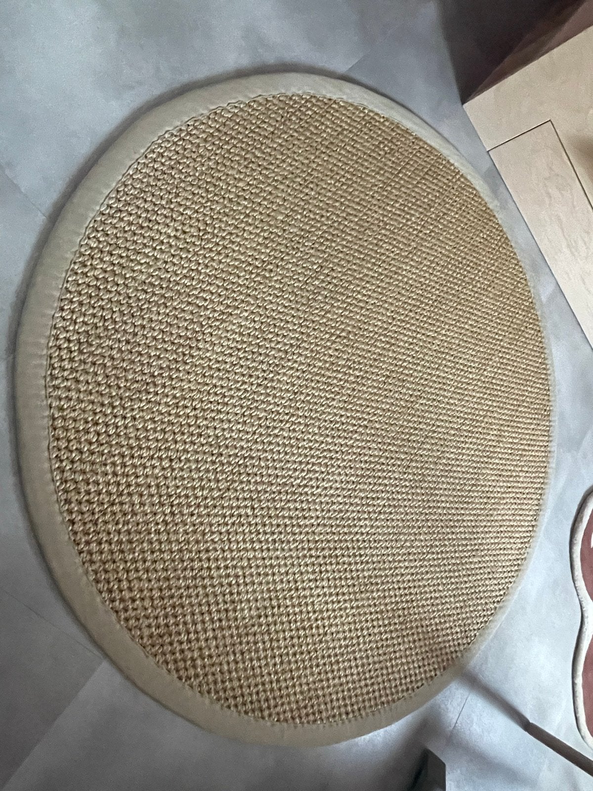 Sisal kleed rond doorsnee 140 cm, Huis en Inrichting, Ophalen, Gebruikt, 100 tot 150 cm, Beige