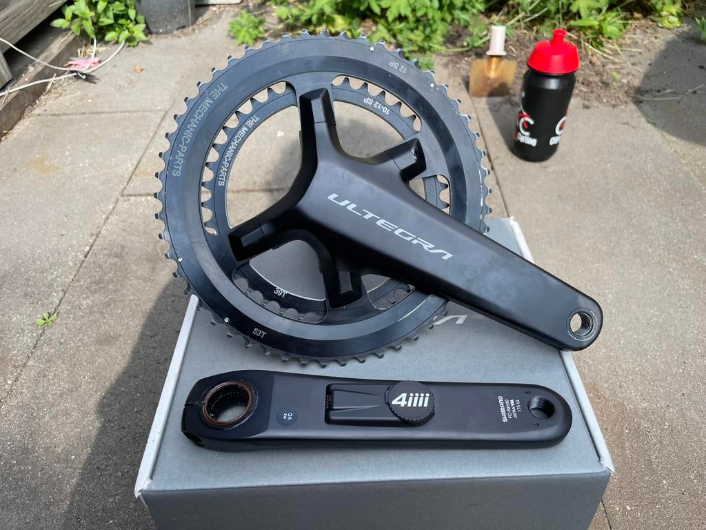 Shimano Ultegra crankstel met 4iiii powermeter links, Fietsen en Brommers, Fietsonderdelen, Ophalen of Verzenden, Zo goed als nieuw