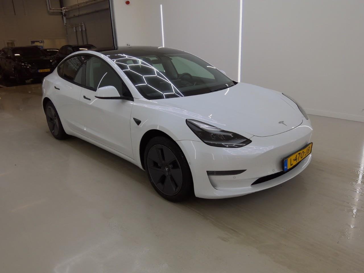 Tesla Model 3 Long-Range AWD 351pk 75 kWh 91.6% SoH FACELIFT, Auto's, Tesla, Automaat, Gebruikt, Zwart, Wit