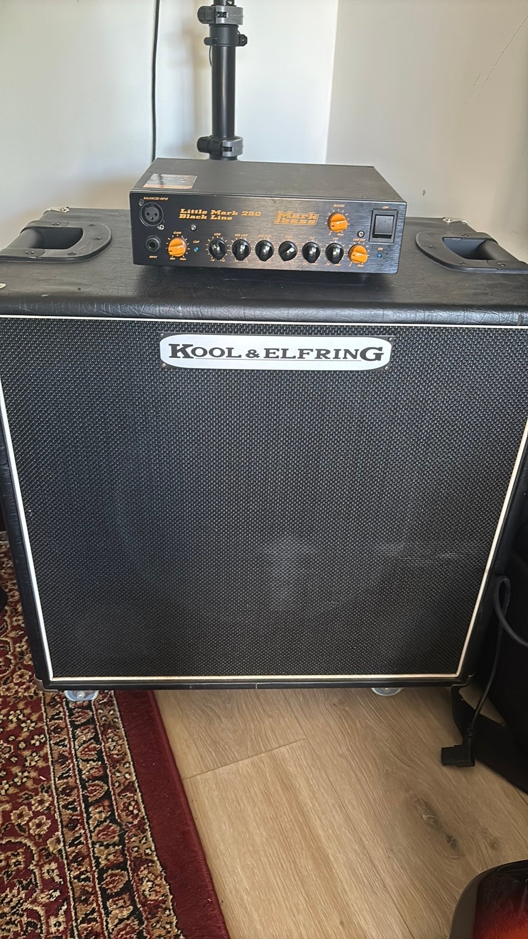 Kool & Elfering Bass Speakerkast - 15 inch 400W bij 4Ohm, Ophalen, Gebruikt, Basgitaar, 100 watt of meer