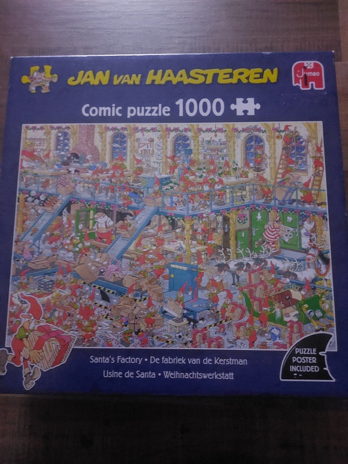 Jan van Haasteren, de fabriek vd kerstman, Ophalen of Verzenden, 500 t/m 1500 stukjes, Zo goed als nieuw