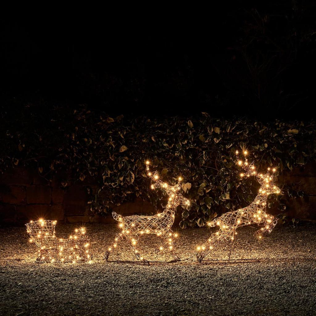 LED Arreslee Met 2 Led Rendieren. Mooie Eye-Catcher! IP44., Diversen, Kerst, Ophalen of Verzenden, Nieuw
