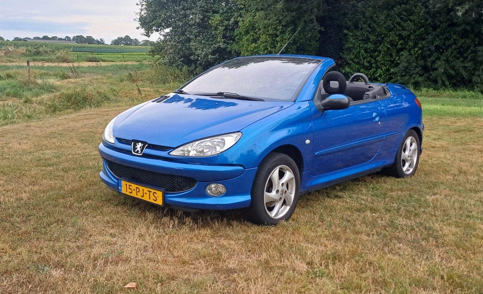 Peugeot 206 1.6 16V CC 2004 Blauw, Voorwielaandrijving, 4 cilinders, Cabriolet, 49 €/maand