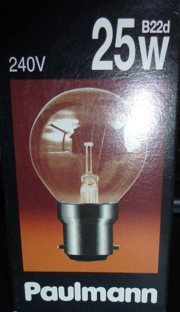 gloeilamp met bajonetsluiting 220-240 volt 25 Watt, B22 (Bajonetsluiting), Gloeilamp, Nieuw, Ophalen of Verzenden