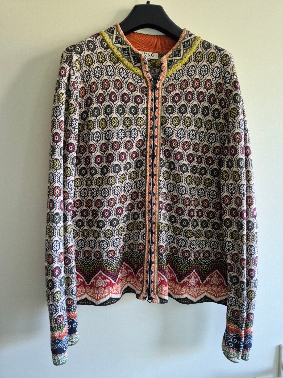 IVKO Vest met Ritssluiting - Kleurrijk Patroon, Kleding | Dames, Maat 38/40 (M), Meerkleurig, IVKO, Ophalen of Verzenden