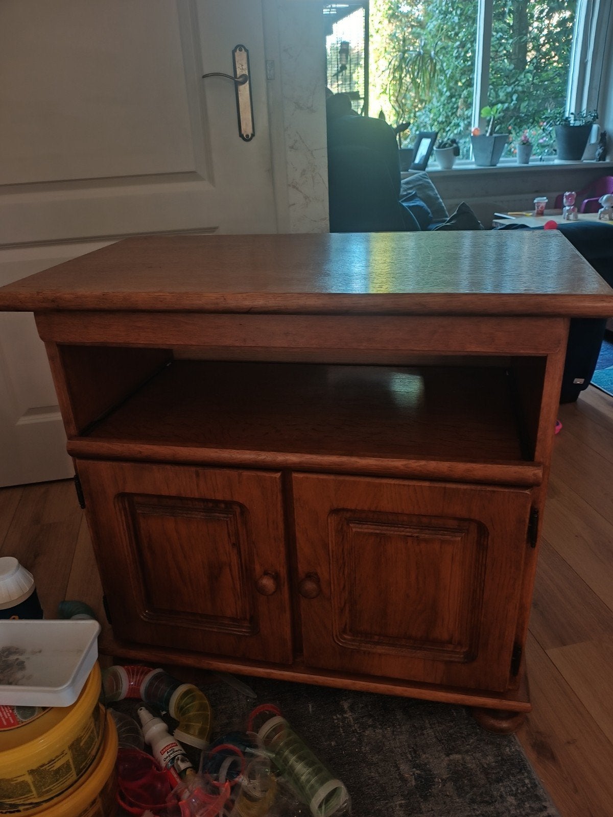 Houten computerkast 80x45x70 cm, Ophalen, Gebruikt, 70 tot 120 cm, 70 tot 120 cm