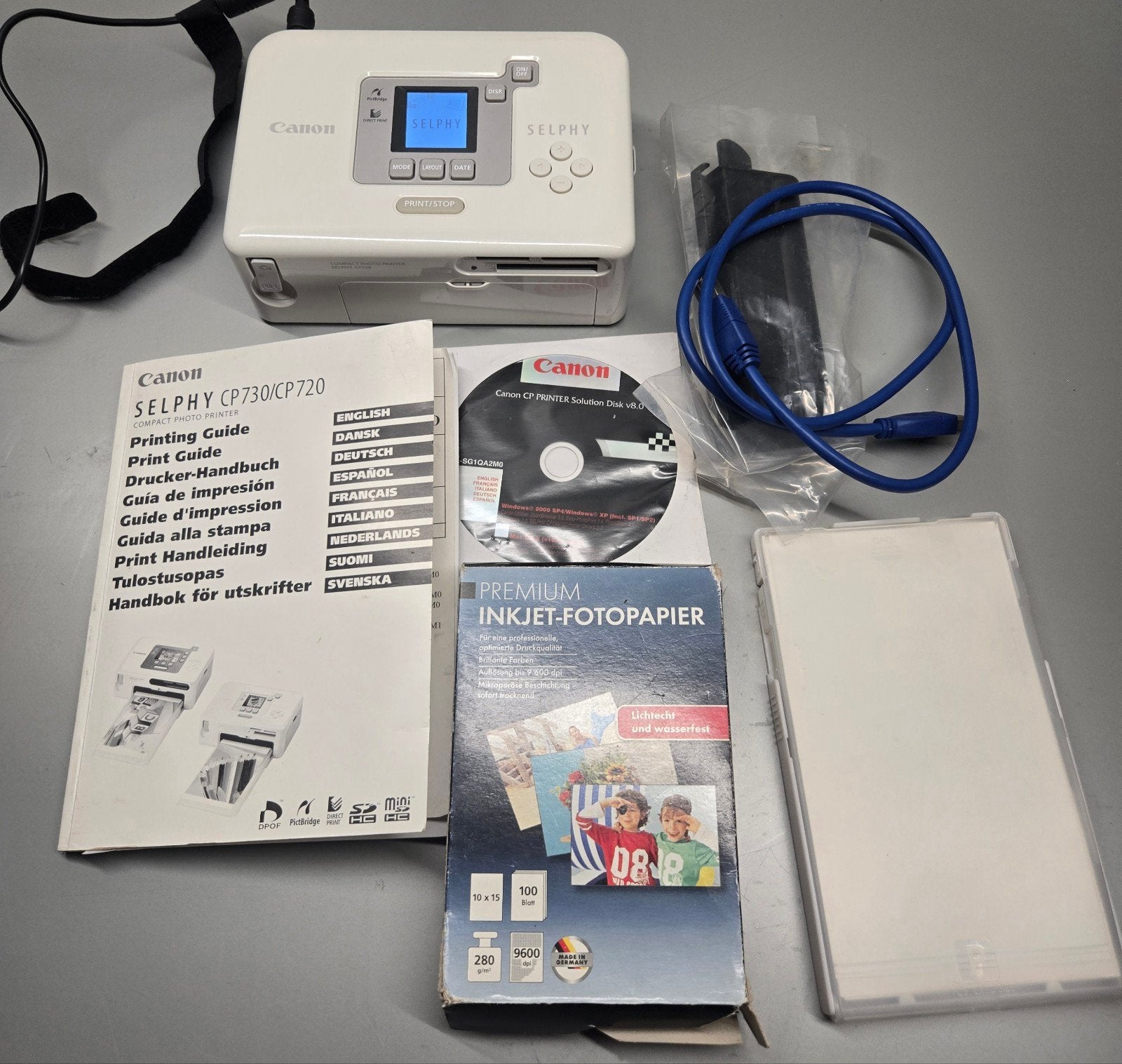 Canon Selphy CP720 Compacte Fotoprinter met Accessoires, Fotoprinter, PictBridge, Canon, Inkjetprinter