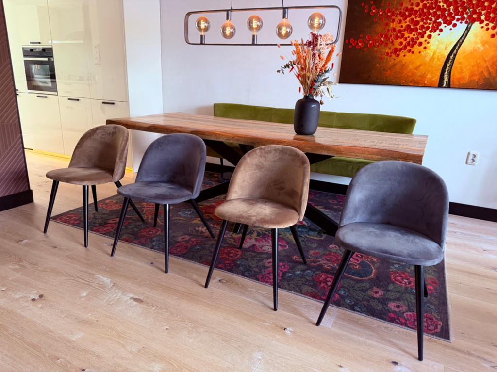 4 Woood Fay eetkamerstoelen, Huis en Inrichting, Stoelen, Woood, Ophalen of Verzenden, Zo goed als nieuw, Vier