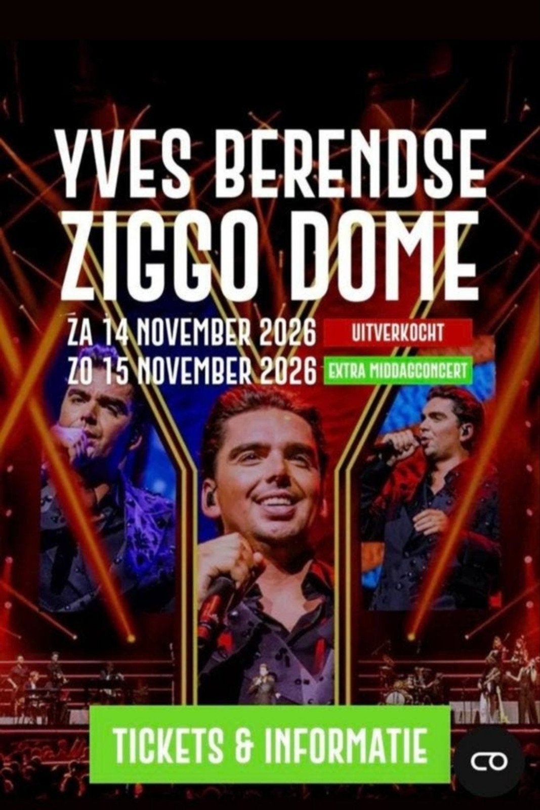 2 Tickets yves Berendse, Tickets en Kaartjes, Twee personen, November
