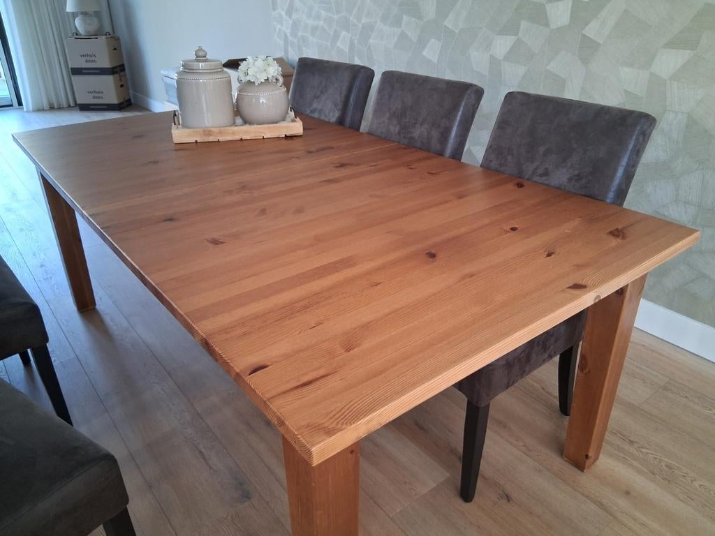 Prachtige zware eettafel, Ophalen, Gebruikt