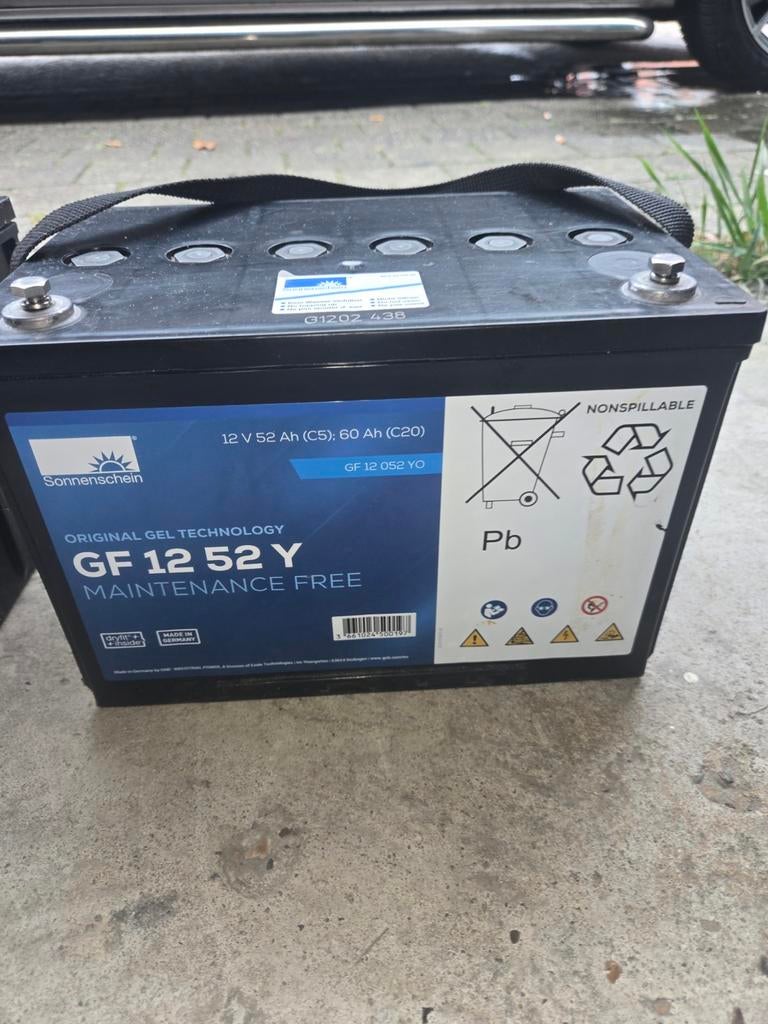Sonnenschein GF 12 52 Y accu, 12V 52Ah (C5), Auto-onderdelen, Accu's en Toebehoren, Ophalen of Verzenden, Nieuw