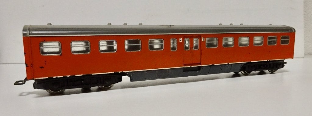 Trix Express 2305 tussenbak Mat'54 NS oranje/rood, Hobby en Vrije tijd, Modeltreinen | H0, Gebruikt, Gelijkstroom, Trix, Analoog