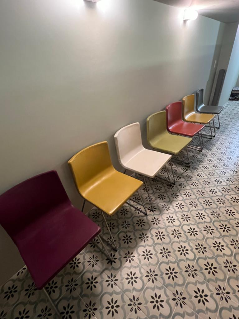 7 IKEA Bernhard leren stoelen in diverse kleuren, Gebruikt, Overige kleuren, Leer, Ophalen of Verzenden