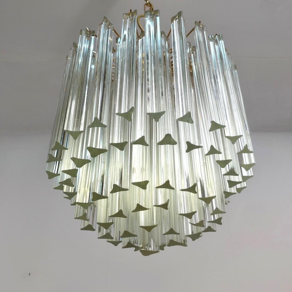 Venini kroonluchter glas murano Italiaans design 70s, Ophalen, Glas