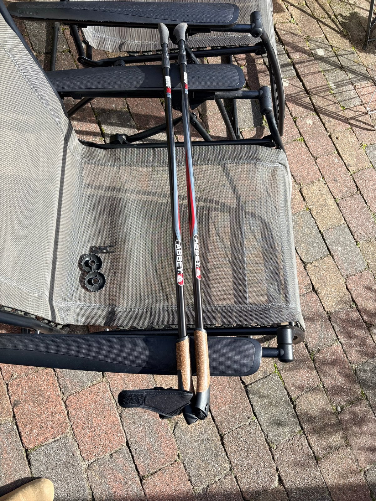 Abbey Nordic Walkingstokken 140 cm, Ophalen, Gebruikt, Wandelstok